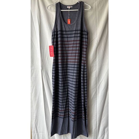 Sundry Racerback Stripe Slit Maxi Dress in Pigment Shadows Size 3 - Picture 1 of 2
